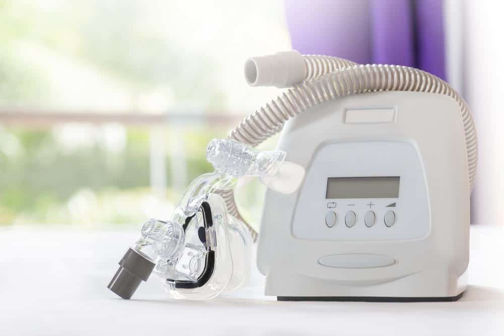 showing a cpap machine